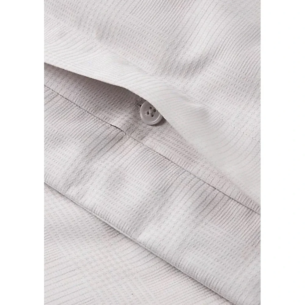 Ralph Lauren Full Queen Duvet Cover Lovan Jacquard White Organic Cotton New $425